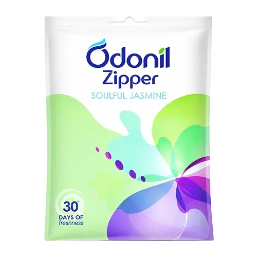 Odonil Air Freshener Zipper, 10g jaismine (Pack of 6)