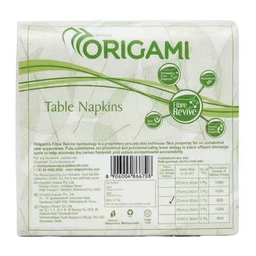 Origami 1 Ply Tissue Paper White (Pack of 100Pcs)