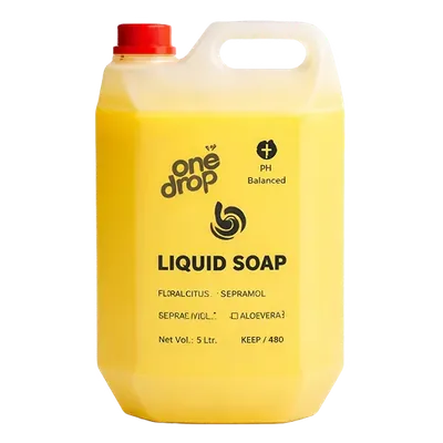 Lemon Fragrance Liquid Soap Hand Wash, 5 Litre