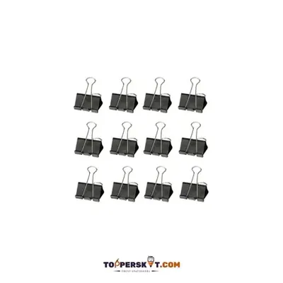 Wrkpls Binder Clip, 19 mm (Pack of 12)
