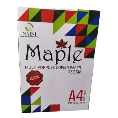 Naini Maple 75 GSM A4 Size Copier Paper 500 Sheets (Pack of 1)