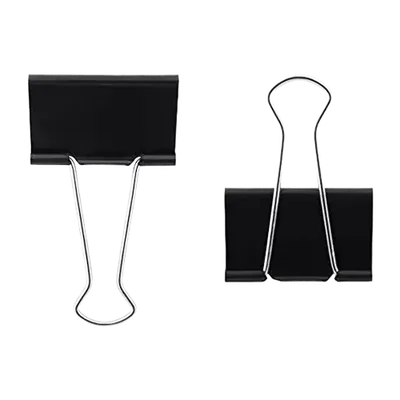 Metal Binder Clip Black, 15 mm (Pack of 12)