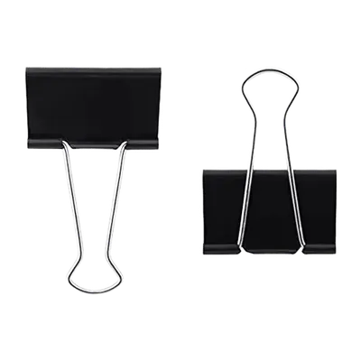 Metal Binder Clip Black, 41 mm (Pack of 12)