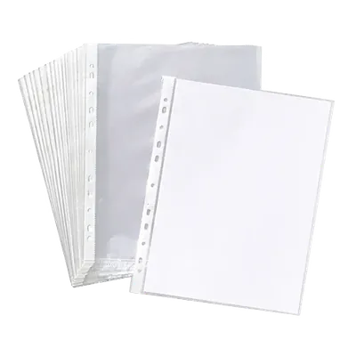 Generic Sheet Protector A4 Size 200 Micron, Transparent (Pack of 50)