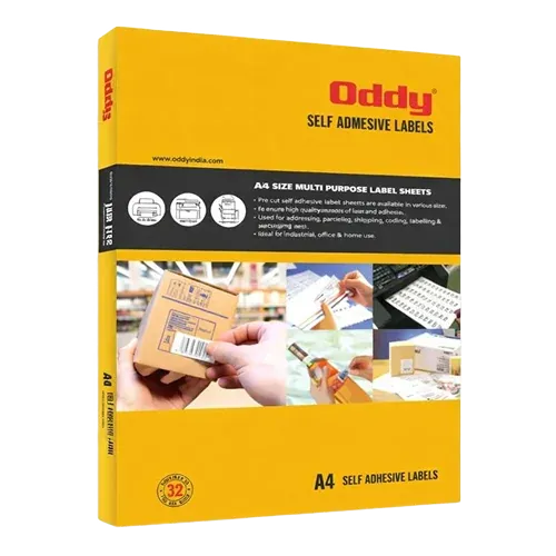 Oddy ST-1A4100 A4 Size Paper Labels for Laser, Inkjet & Copiers-1 Label/Sheet (100 Sheets)