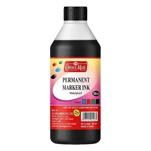 Office Mate Permanent marker ink 500 ml, Black colour