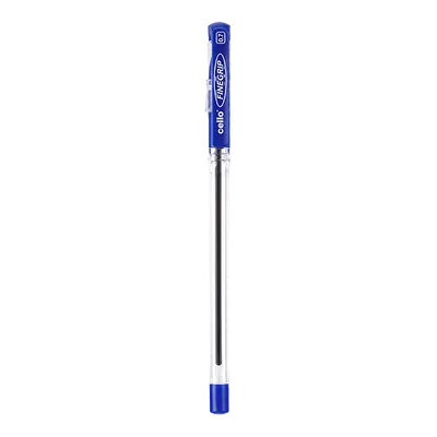 Cello Fine Grip Ball Point Pen, Blue (Pack of 10)