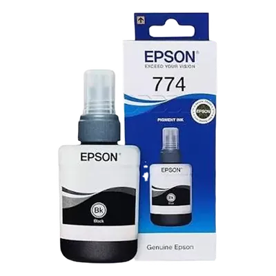 Epson 140 ml Original Black Mono Pigment 774 Ink Bottle, T7741