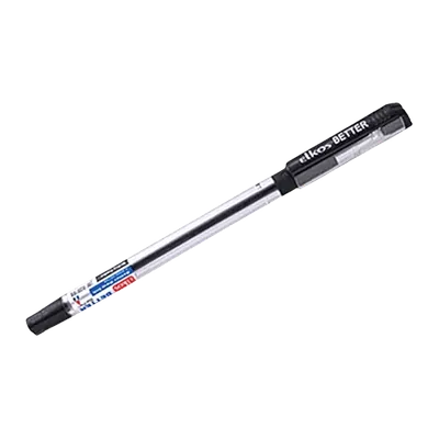 Elkos Better Ball Pen, Black (Pack of 5)