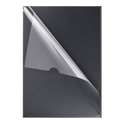 Clear Plastic L Folder File A4 Size 150 Micron (Pack of 12)