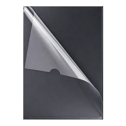 Clear Plastic L Folder File A4 Size 150 Micron (Pack of 12)