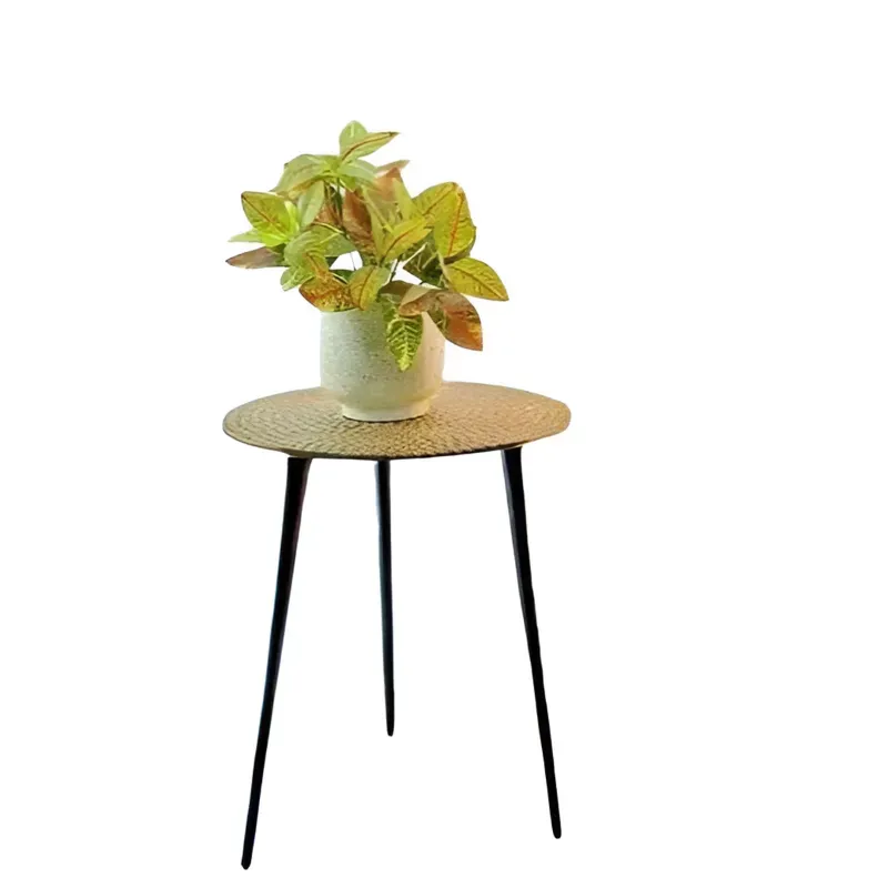 18 Inch Round Shaped Metal Detachable Table Stand For Planters/Pots, Used for Home Decorating Purposes