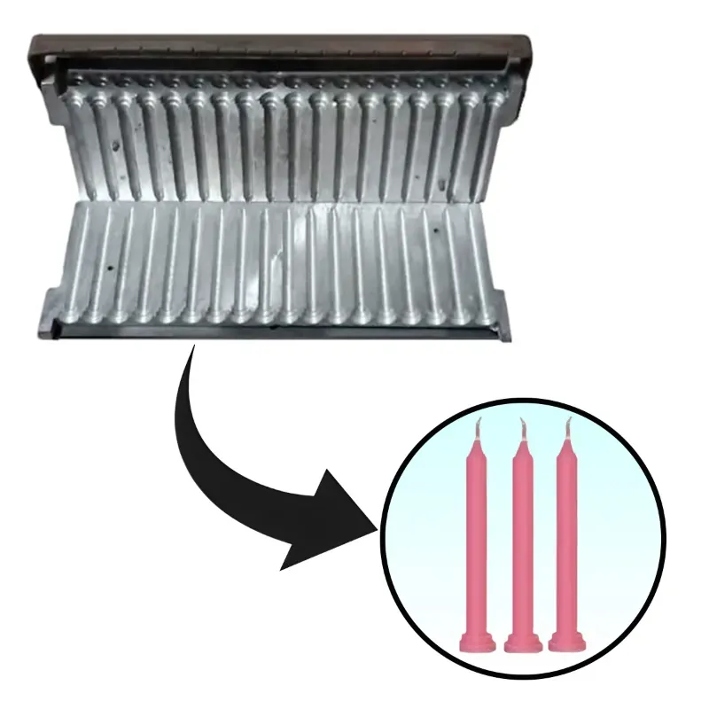 Rs 1/- Stand Candle Making Mold for 4 Inch (10.16 cm) & 4 gram Candles/Small Size Aluminum Candle Making Manual Machine