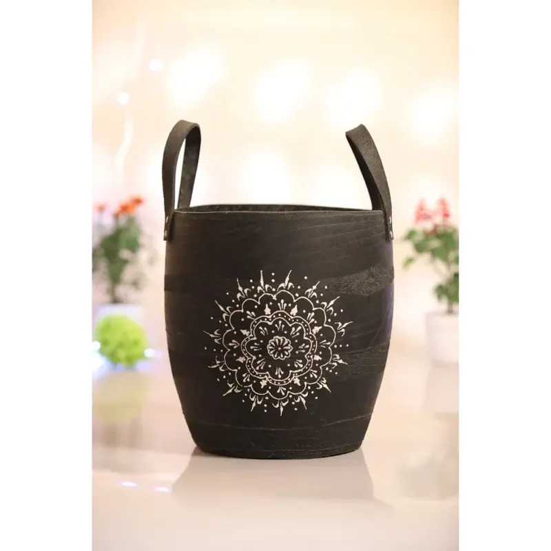 Durable Rubber Planter Flexible, Waterproof and Stylish Plant Pot for Indoor & Outdoor Use, Modern Design