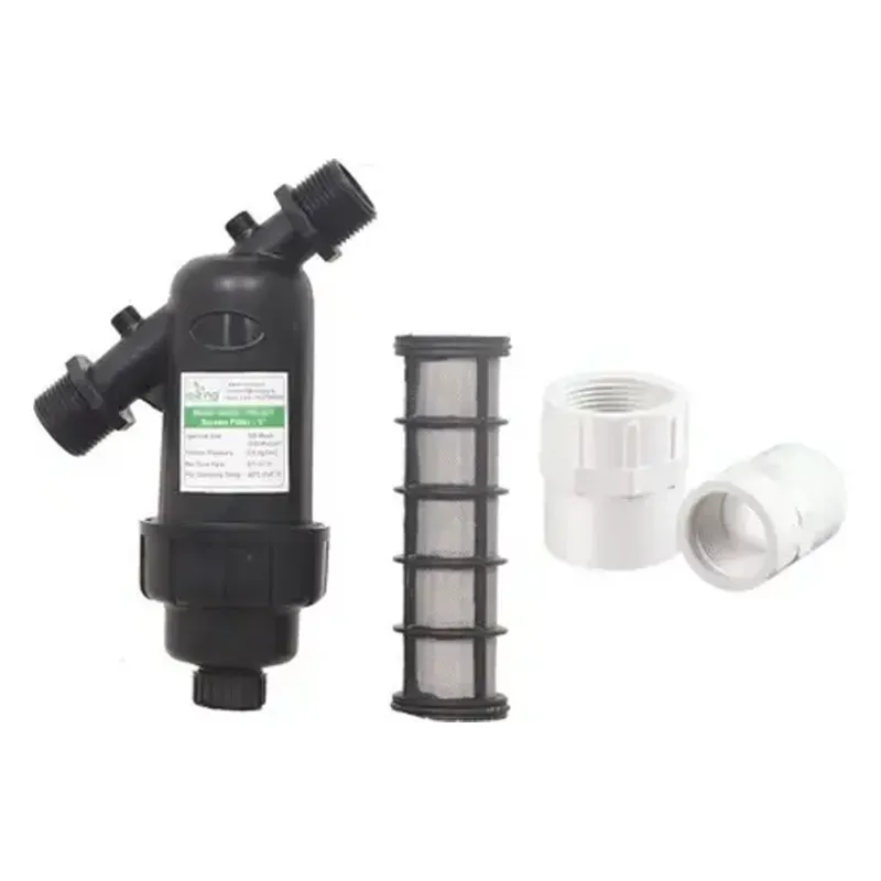 1 Inch Screen Filter With Two UPVC FTA Combo With 120 Mesh or 130 Micron Tap Mount Water Filter