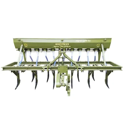 Vasundhara Tractor Operated 13 Tyne 108 Inch Seed Drill with 13 Pipes, VKY-SD-13T