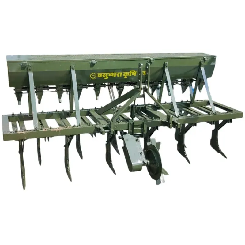 Vasundhara Tractor Operated 11 Tyne 96 Inch Seed Drill with 11 Pipes, VKY-SD-11T