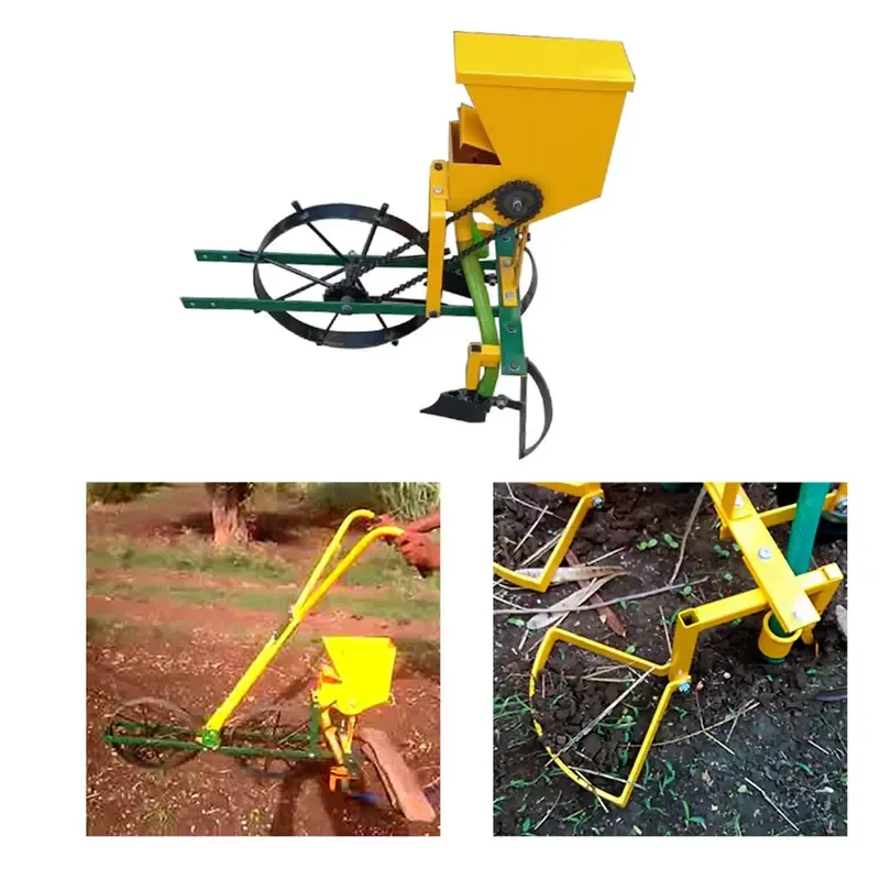 URVI Agrotech Seeder Attachment for Manual Wheel Hoe, 1.5 Litre, Height 109 cm