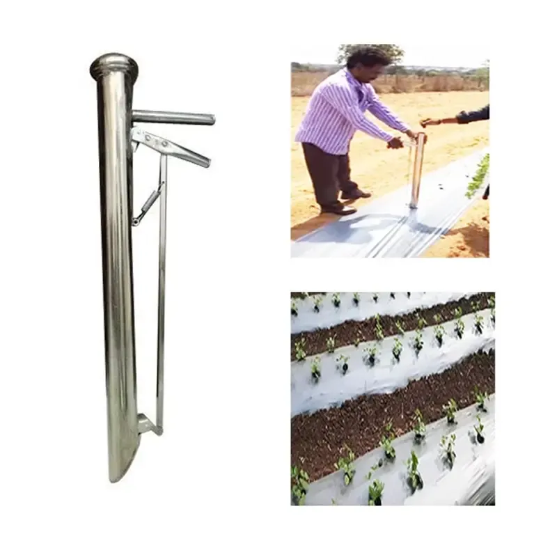 VGT INDIA Stainless Steel 2.5 Inch Seedling Transplanter in Mulching