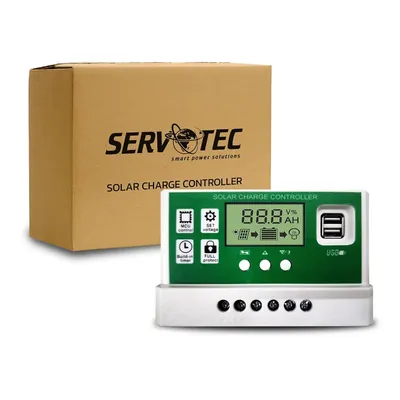 Servotech 30 Amp Solar 12 V/24 V Charge Controller For Battery, Inverter, Solar Panel, Overload Protection and Short Circuit Protection