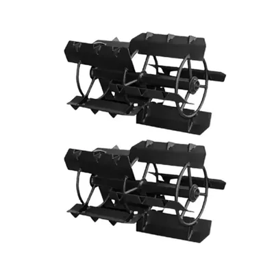 Mild Steel 2 Pieces Economy 22 Inch Paddy Cage Wheel for 7 to 12 HP Diesel Power Tiller