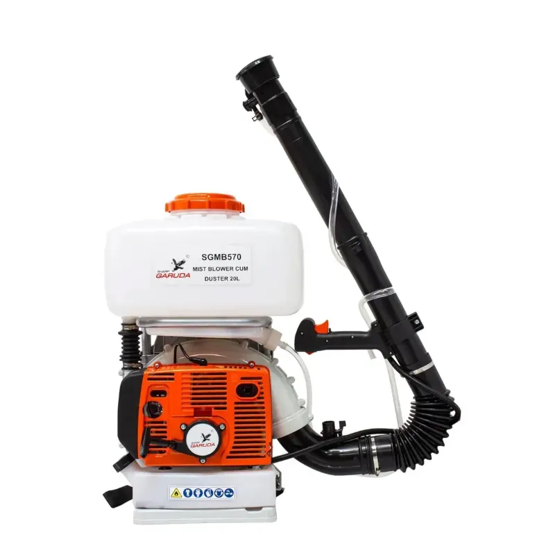 Sharp Garuda 20 L Mist Blower Cum Duster Backpack Sprayer With 57 CC 2 Stroke Engine, for Agricultural Purpose