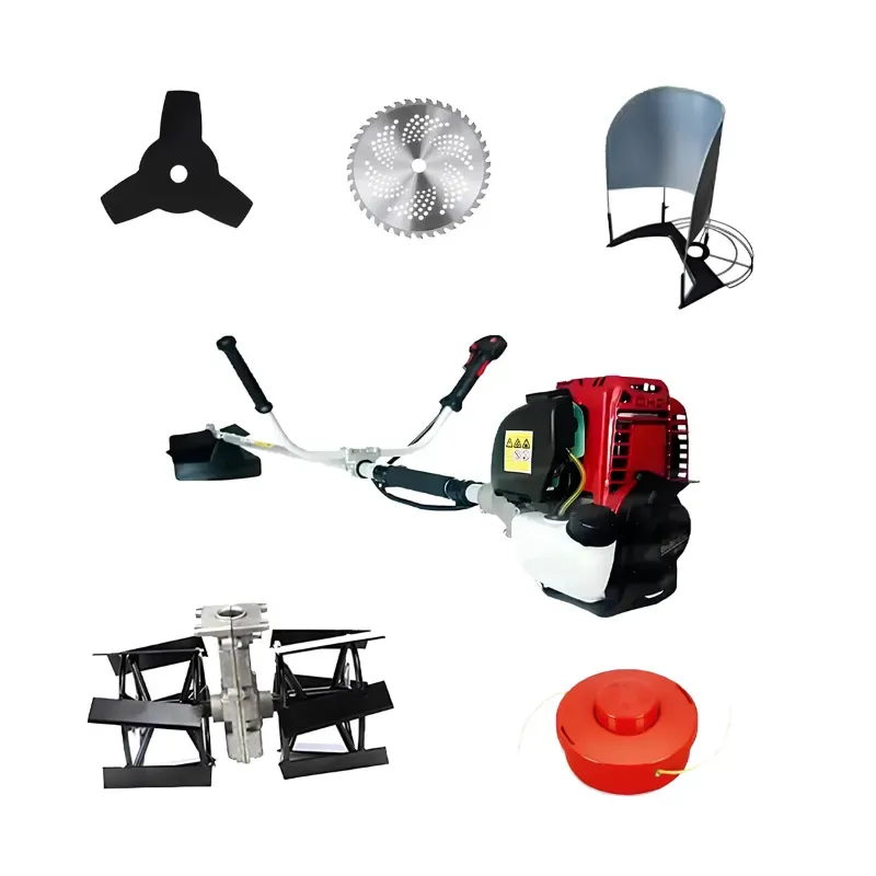 RBD Heavy Duty 50 CC Sidepack Brush Cutter, 4 Stroke Engine With Tiller Attachment