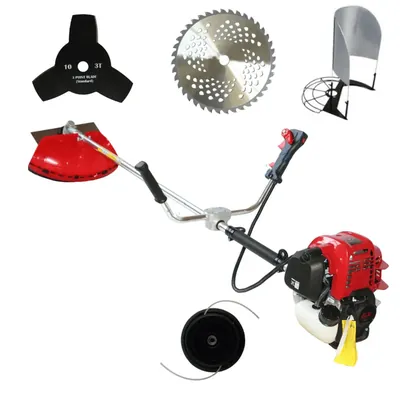 GT Shakti Sidepack 4 Stroke 50 CC Powerful Petrol Brush Cutter / Grass Cutter With Accessories, GT-CG-438-GX50