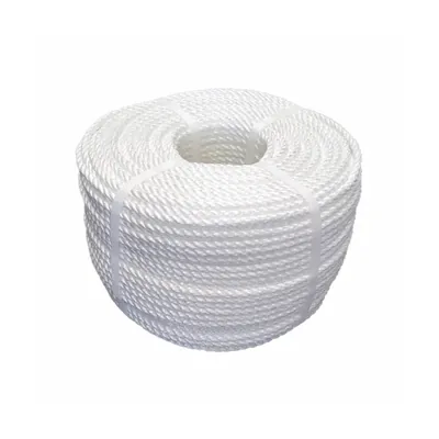 Singhal PP Tuf Rope Heavy Duty Nylon Virgin Plastic Rope, White, 4 mm, Multipurpose Plastic Rope (Size-100 m)