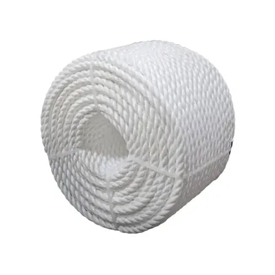 Singhal PP Tuf Rope Heavy Duty Nylon Virgin Plastic Rope, White, 6 mm, Multipurpose Plastic Rope (Size-10 m)