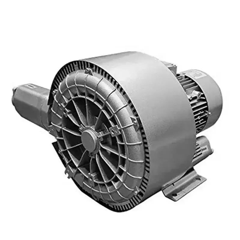 Heavy Duty 5 HP/3.7 kW Three Phase Double Stage Ring Blower For Agitate & Aerate Water In Spa/Fish & Aquaculture Tank