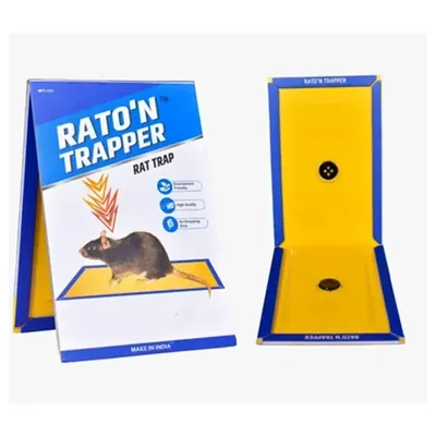 11 x 33 cm Small Rat Trap/ Mouse Glue Trap for Home, Kitchen, Garage, Warehouse, etc.(Quantity-Pack of 5)