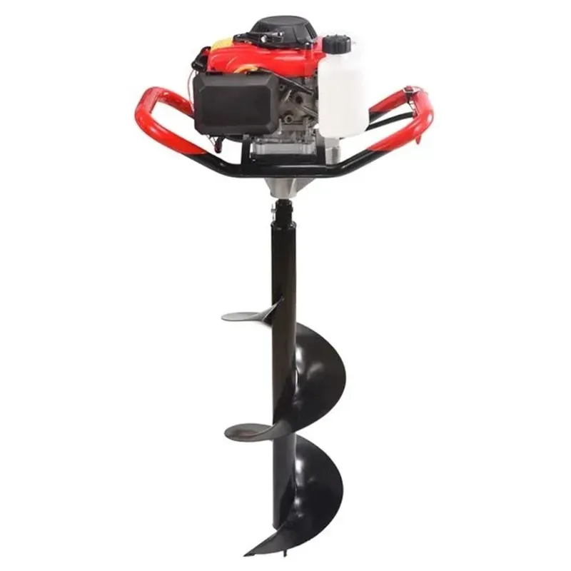 SPRAYMAN 82 CC 4 Stroke Petrol Earth Auger with 12 Inch Bit, Soil Drilling Machine SEA-8000