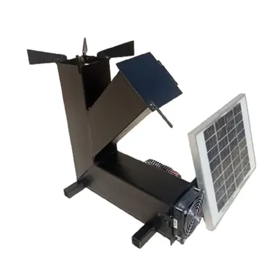 Smokeless Solar Wood Jet Stove With AC-DC Adapter For Home usage, 10 W, 12 V Dc