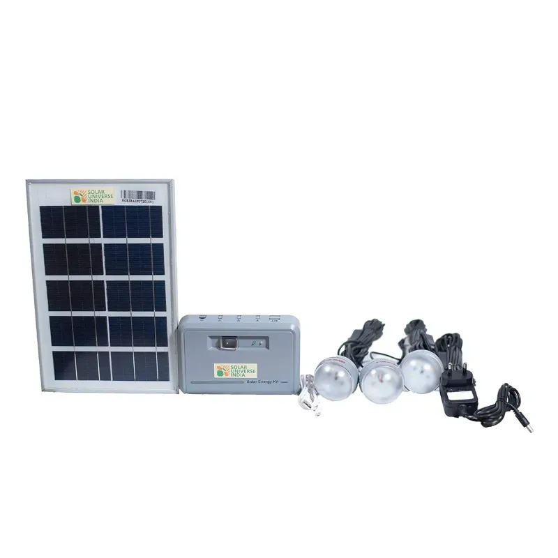 Solar Universe India Home Lighting Kit with an Inbuilt 1000 mAh Battery, LED Bulbs & 8 W Solar Panel by Solar Universe India