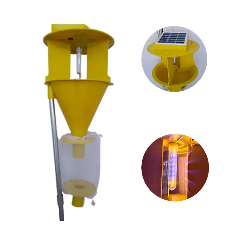 Chipku Solar Insect Light Trap with 5 W Solar Panel, 3 W Light, 3600 mAh Battery and 5 ft Pole with Warranty of 1 Year