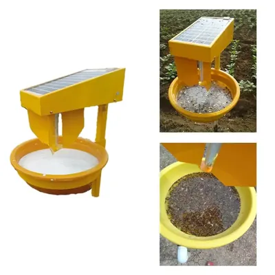Chipku Solar Insect Light Trap with Rain Sensor and Auto Turn On/Off, with 7.5 V Solar Panel and 7.4 V Battery