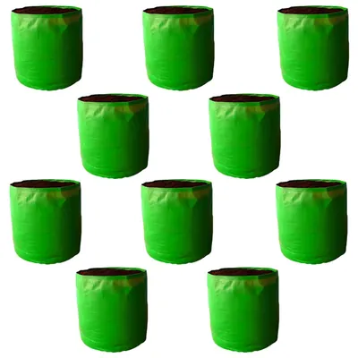 Siddhi Agritech 350 GSM 24 x 24 Inch HDPE Grow Bag for Garden, Nursery (Pack of 10 pieces)