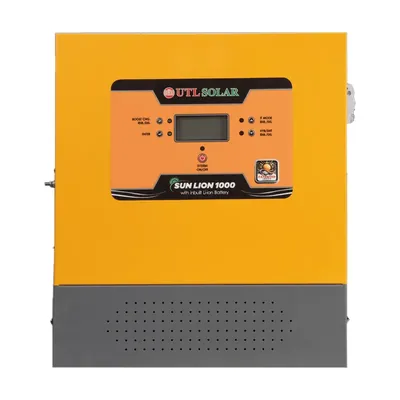 UTL Sun Lion 1000 (Inbuilt Battery) Solar Inverter 800VA 12.8 V For Home, Office & Shops