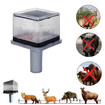 Smart Solar Sound Light With 1200 mah Li-ON Battery for Keeping Animals and Birds Away From Farms and Fields
