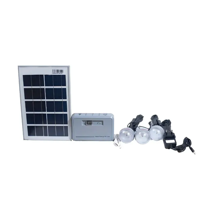 Solar Universe India Home Lighting Kit with 3 LED Blubs, 6 W Solar Panel and USB Data Cable for Mobile Charging