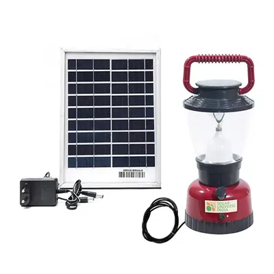 Solar Universe India LED Lamp with 360 Degree Lighting & 6 Light Modes with 3 W Solar Panel and Accessories