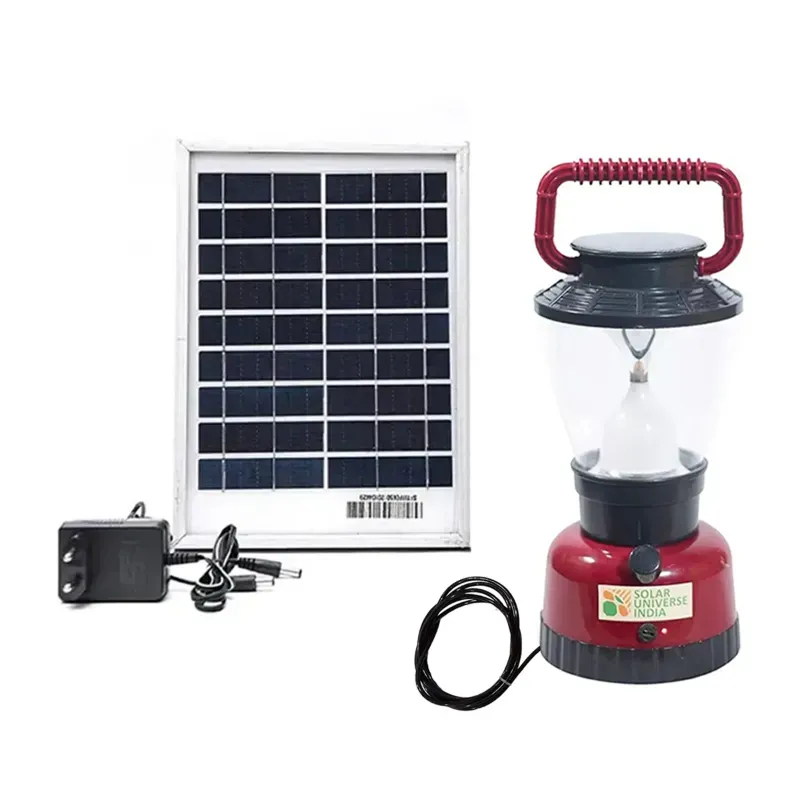 Solar Universe India LED Lamp with 360 Degree Lighting & 6 Light Modes with 3 W Solar Panel and Accessories