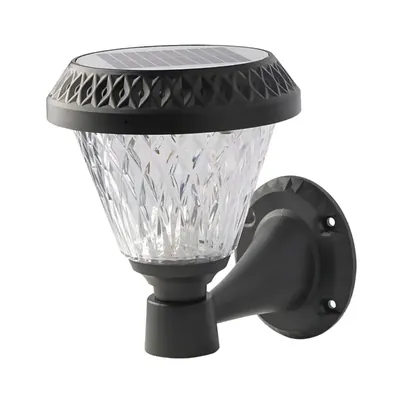 3 W Solar Wall Light, 1.3 W Round Shaped Solar Panel With Sensor And Remote Control