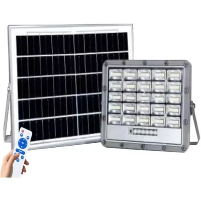 V-TAC 50 W Solar Led Flood Light, 6 W Solar Panel With Beam-Angle Motion Sensor And Remote Control