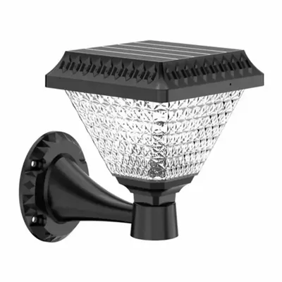 3 W Solar Wall Light, 1.3 W Square Shaped Solar Panel With Sensor And Remote Control