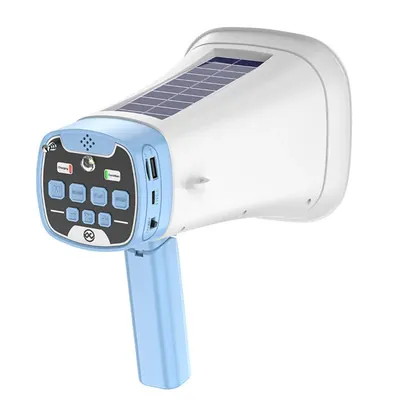 RADHE AGRI CENTER Megaphone Loud Speaker with Built in Solar Panel For Beach, Party and Procession