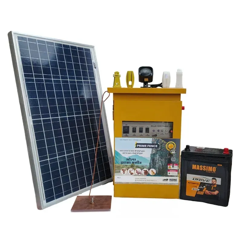 18 KV Power Plus Solar Zatka Machine Combo Full Set for Area up to 90 Acre