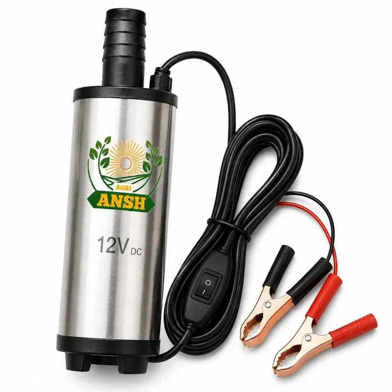 AGRIANSH 60 W 12 V DC SS Portable Submersible Pump for Diesel, Water & Kerosene