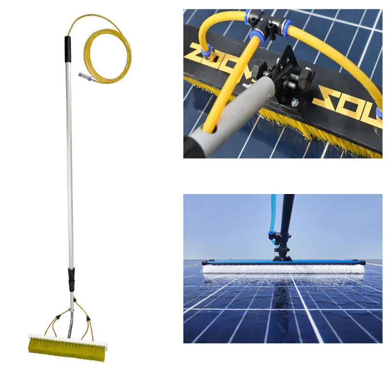 Zoom Solar Cleaning Brush with 3 m Water Pipe and Nozzle